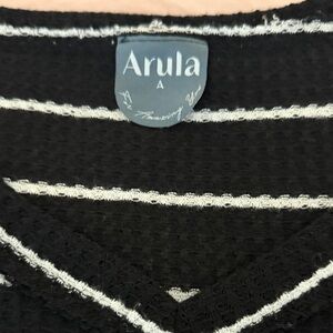Arula Monochrome Striped Knit Top